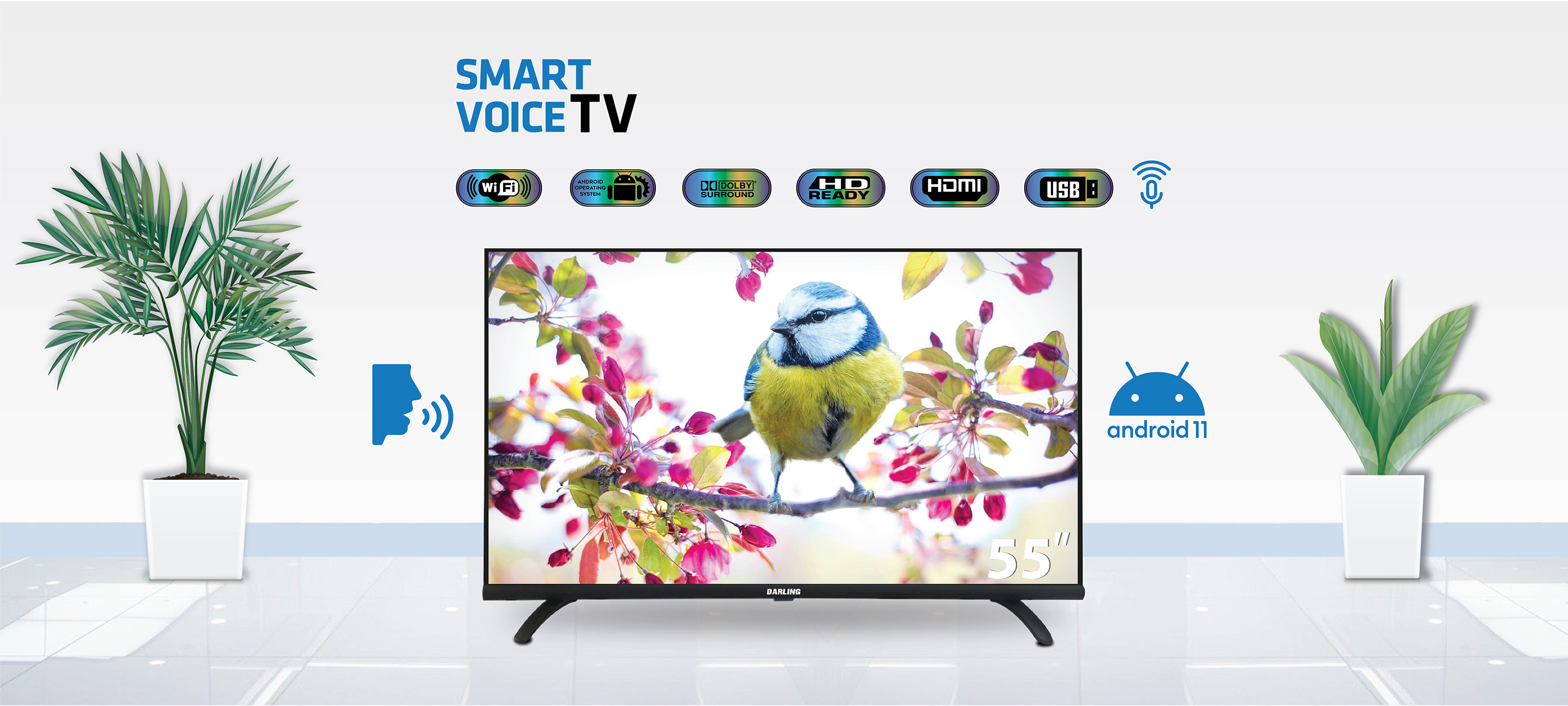 Smart Voice 55 Inch